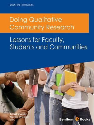 cover image of Doing Qualitative Community Research: Lessons for Faculty, Students and the Community